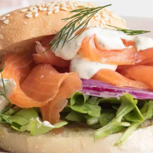 Bagel & Lox Sandwich.