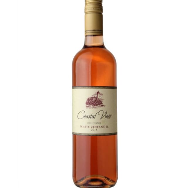 White Zinfandel Coastal Vines, California White Wine.