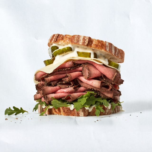 Hot Turkey or Roast Beef Sandwich.