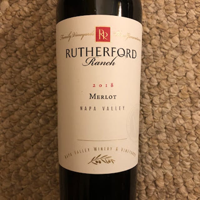 Merlot Rutherford, Napa Valley Red Wine.