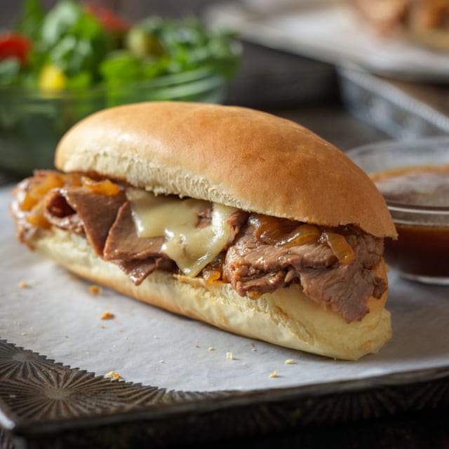BBQ Beef or French Dip with Au Jus.