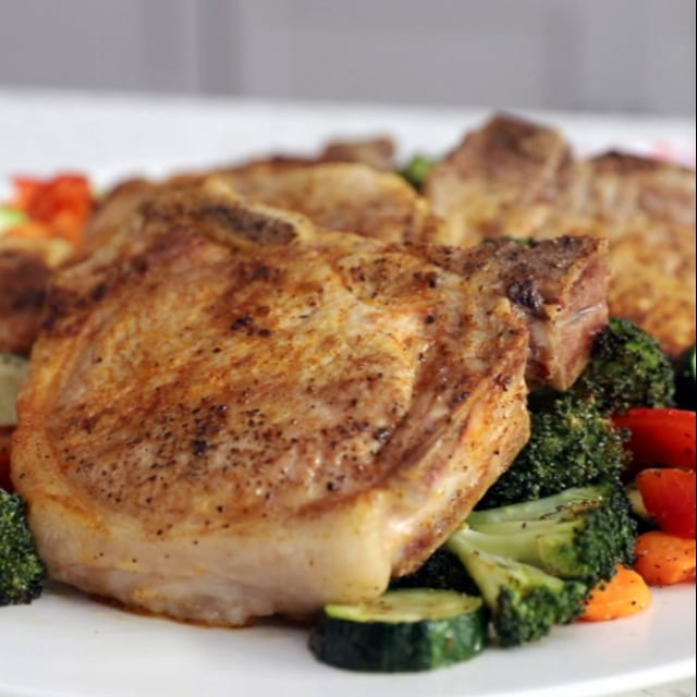 Pork Chops Entrée.