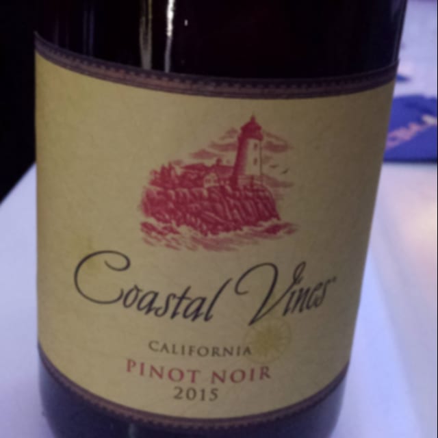 Pinot Noir Coastal Vines, California Red Wine.