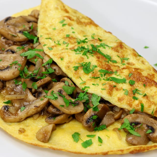 Mushroom Omelette.