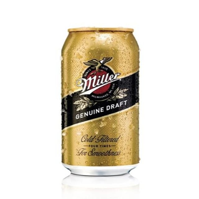 Miller Genuine Draft.