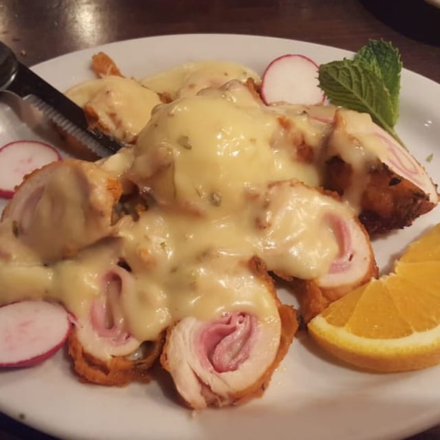 Chicken Cordon Bleu Entrée.