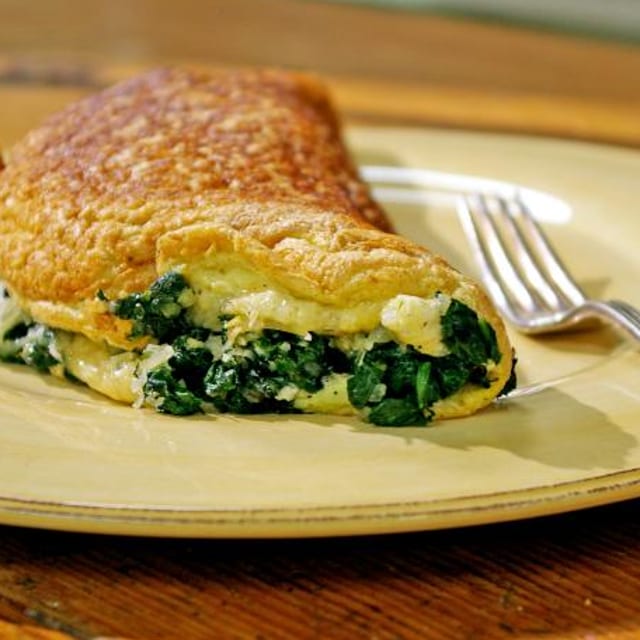 Spinach Omelette.
